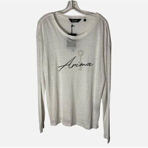 Arima Long-Sleeve Linen Top